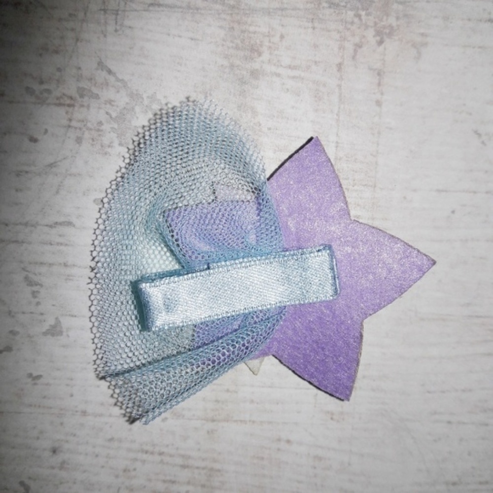 Glitter Felt Unicorn Star Barrette Hair Clip Set - Picture 8 of 8